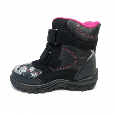 Dievčenská detská zimná obuv 2522 Fuxia
